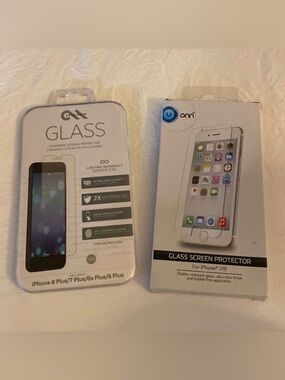 (2) iPhone 7/8 Glass Screen Protectors